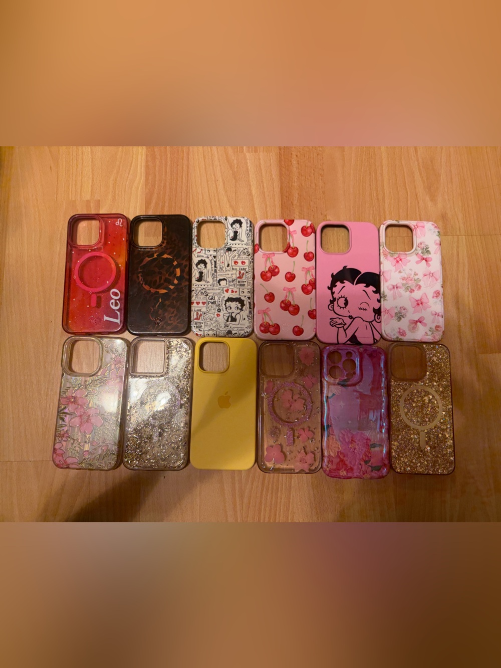 Assorted Pink & Gold iPhone 14 Pro MaxCase Bundle - Decorative Protective Covers